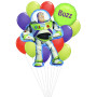 Ballons Buzz L'éclair Toy Story 4 en Grappe Pixar, décoration ballons Anniversaire.