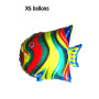 Ballons Poissons Tropicaux X5 pour Kermesse des écoles.
