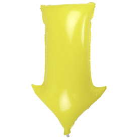 Ballon Flèche Jaune de Signalisation, Décorations ballons pour anniversaire, mariage, promotion, concession automobile.