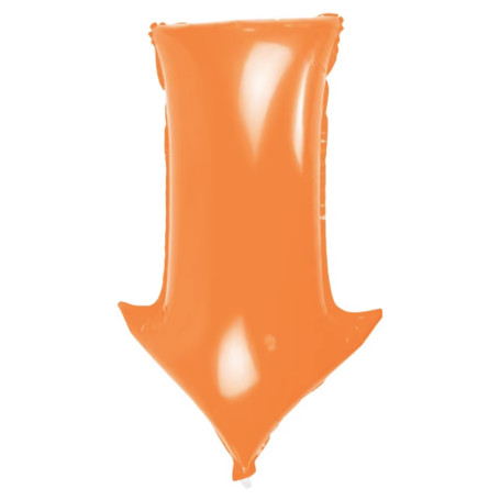 Ballon Flèche Orange de Signalisation, Décorations ballons pour anniversaire, mariage, promotion, concession automobile.