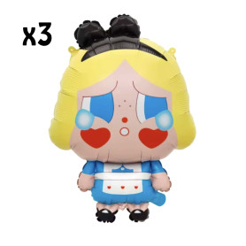 Ballon Poupée Alice Crybaby Kawaii Pop Mart, Décorations ballons pour anniversaire.