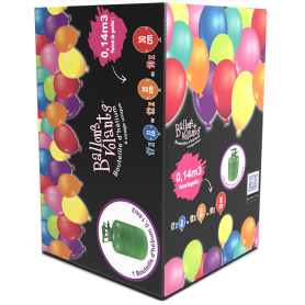 Bouteille Hélium Jetable 0.14 M3, Décoration ballon hélium.