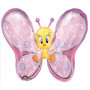 Ballon Titi Forme de Papillon Rose, Looney Tunes Anagram, Décorations ballons pour anniversaire.