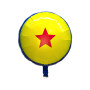 Ballon Balle Étoile Jaune Pixar, Disney, décorations ballons anniversaire.