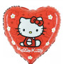 Ballon Hello Kitty Coeur Rouge, Sanrio, Décorations ballons pour anniversaire.