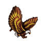 Ballon Aigle Marron et Or, décoration ballon animaux volant, Anniversaire.