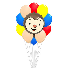 Grappe Ballons T'Choupi Rond 45 cm, Décorations ballons pour anniversaire.