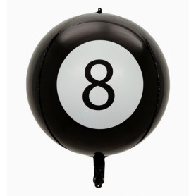 Ballon Bille de Billard Noir N°8, Décorations ballons pour anniversaire, Jeux.
