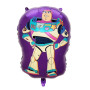 Ballon Buzz L'éclair Fond Violet, Décorations ballons pour anniversaire Disney et Toy Story.