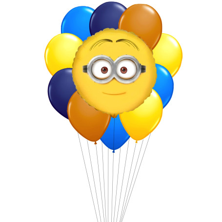 Grappe Ballons Des Minions Jaune, Décorations ballons pour anniversaire.