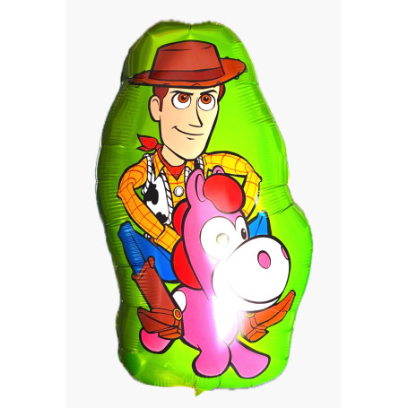 Ballon Woody et Poney Rose Toy Story, Disney et Pixar, Décorations ballons pour anniversaire.