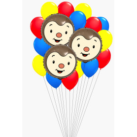 Grappe Ballons avec 3 Ballons T'Choupi, Décorations ballons pour anniversaire.
