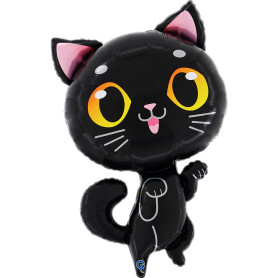 Ballon Chat Noir Yeux Jaune