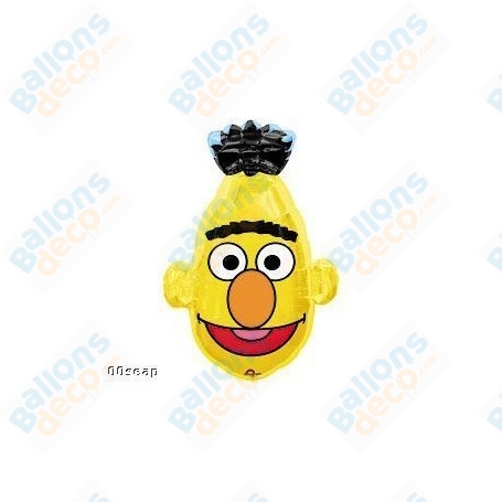 Ballon Bert Jaune, décoration sésame street
