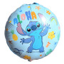 Ballon Stitch Aloha et Fleurs Disney, Décorations ballons pour anniversaire.