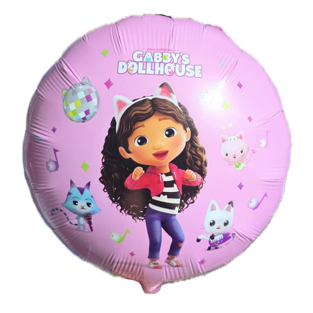 Gabby et la Maison Magique Rond, Gabby's DollHouse, Décorations ballons pour anniversaire.