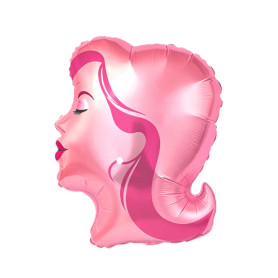 Ballon Tête De Femme Rose, Décorations ballons pour anniversaire, Mariage, Soirée garçons.