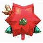 Ballon Fleur Rouge de Noël, décoration ballon pour vitrine de magasin, pépiniériste, fleuriste.