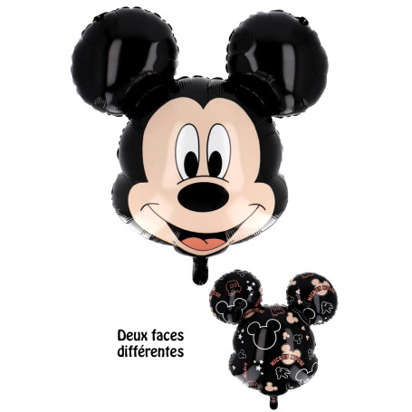 Ballon Mickey Tête 2 Faces Différentes, Décorations ballons pour anniversaire, Disneyland Paris