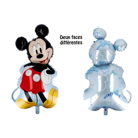 Ballon Mickey Coquin 2 Faces Différentes Disney, Décorations ballons pour anniversaire.