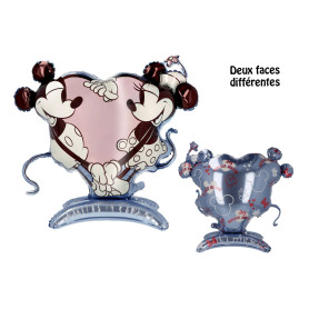 Ballon Mickey et Minnie Vintage Stand Up 2 Faces Air, Décorations ballons pour anniversaire et St-Valentin.