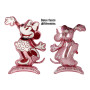 Ballon Minnie Rose Vintage Stand Up 2 Faces Air, Décorations ballons pour anniversaire et St-Valentin.
