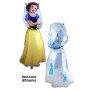 Ballon Princesse Blanche Neige 2 Faces, Décorations ballons pour anniversaire Princesse Disney.