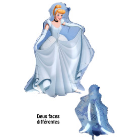 Ballon Princesse Cendrillon 2 Faces Disney, Décorations ballons pour anniversaire.