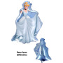 Ballon Princesse Cendrillon 2 Faces Disney, Décorations ballons pour anniversaire.