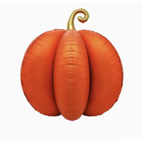 Ballon Citrouille 4D Orange d'Halloween, Décoration Halloween