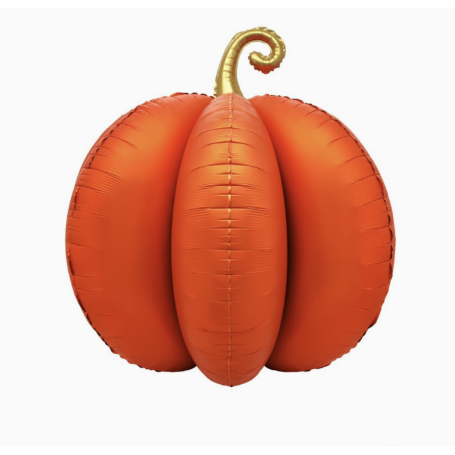 Ballon Citrouille 4D Orange d'Halloween, Décoration Halloween