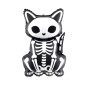 Ballon Chat Noir Squelette 83 cm, Décorations ballons pour Halloween, Coco Disney.