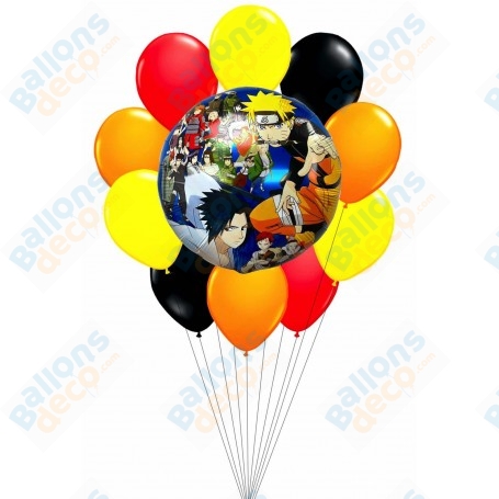 Ballons Naruto en Grappe manga Japonais