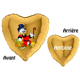 Ballon Picsou Sac Billets Personnalisable Disney, Décorations ballons pour anniversaire.