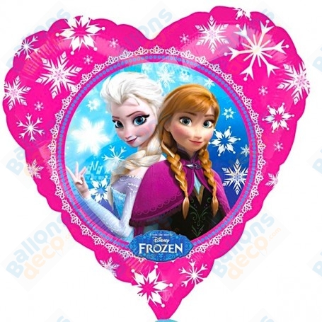 Ballon La Reine Des Neiges Coeur Flocons Disney