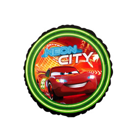 Ballon Cars Neon City Disney, Décorations ballons pour anniversaire.