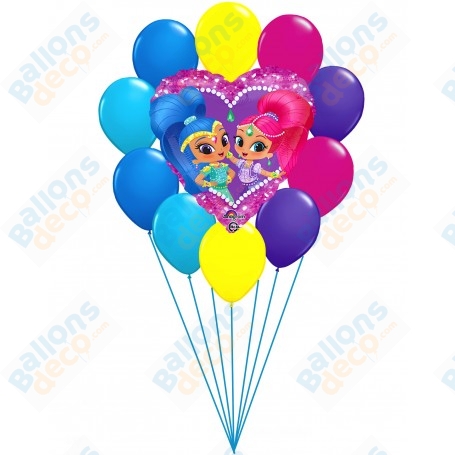 Ballons Simmer et Shine en Grappe