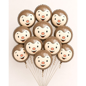 Grappe Ballons avec 11 Ballons T'Choupi, Décorations ballons pour anniversaire.