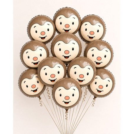 Grappe Ballons avec 11 Ballons T'Choupi, Décorations ballons pour anniversaire.