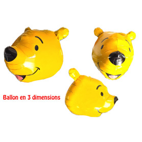 Ballon Winnie l'Ourson 3D Vintage Disney, Anagram, M&D. Décorations ballons pour anniversaire.