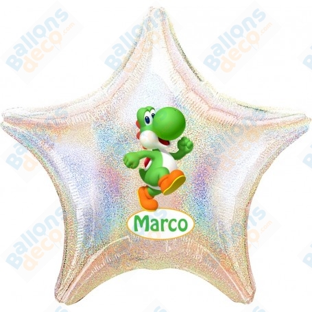 Ballon Yoshi Personnalisable Super Mario