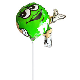 Ballon M&M's Vert Mini Anagram Air, Décorations ballons pour anniversaire.