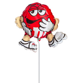 Ballon M&M's Rouge Mini Anagram Air, Décorations ballons pour anniversaire.