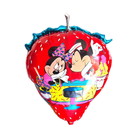 Ballon Mickey et Minnie Fraise Rouge Disney Anagramme, Décorations ballons pour anniversaire.