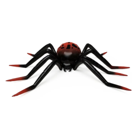 Ballon Araignée Géante Noir et Rouge 275 cm, décoration ballon Halloween.