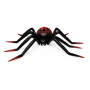 Ballon Araignée Géante Noir et Rouge 275 cm, décoration ballon Halloween.