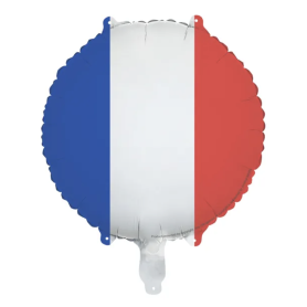Ballon Drapeau France Rond, décoration ballon Fête national.