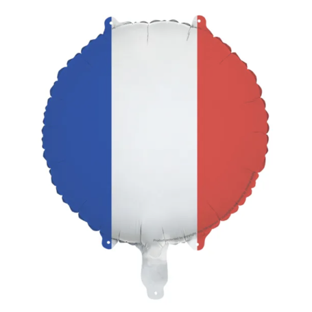 Ballon Drapeau France Rond, décoration ballon Fête national.