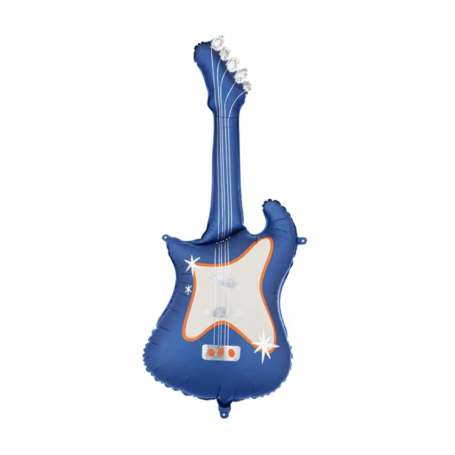 Ballon Guitare Rock Bleu 105 Cm, décoration ballon Anniversaire, Taylor Swift, Musique
