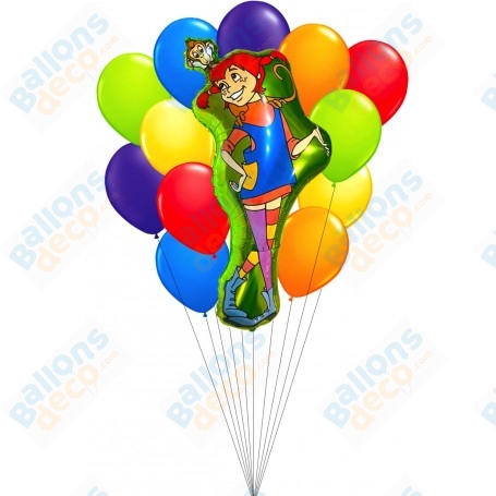 Ballons Fifi Brindacier en Grappe